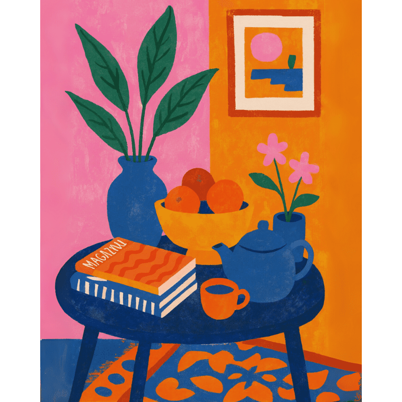 Malen nach Zahlen   Eine gemütliche Ecke