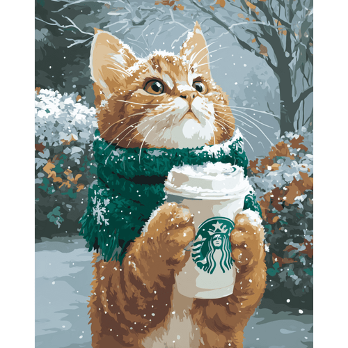 Malen nach Zahlen - Warme Pfoten