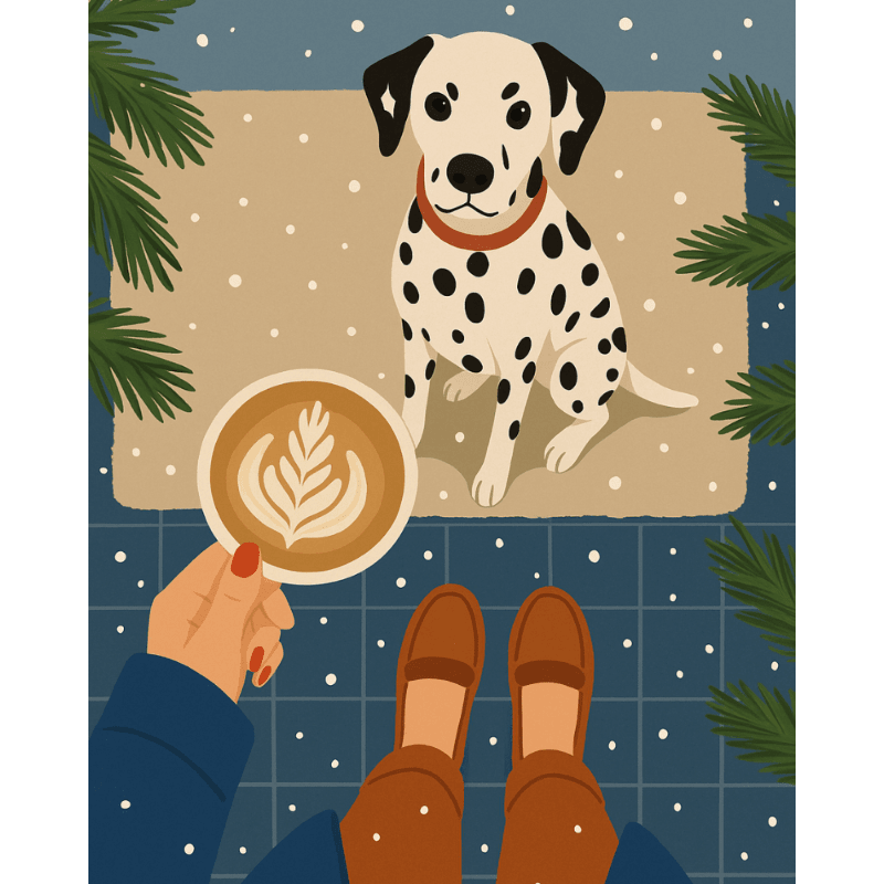 Malen nach Zahlen   Gefleckter Morgen