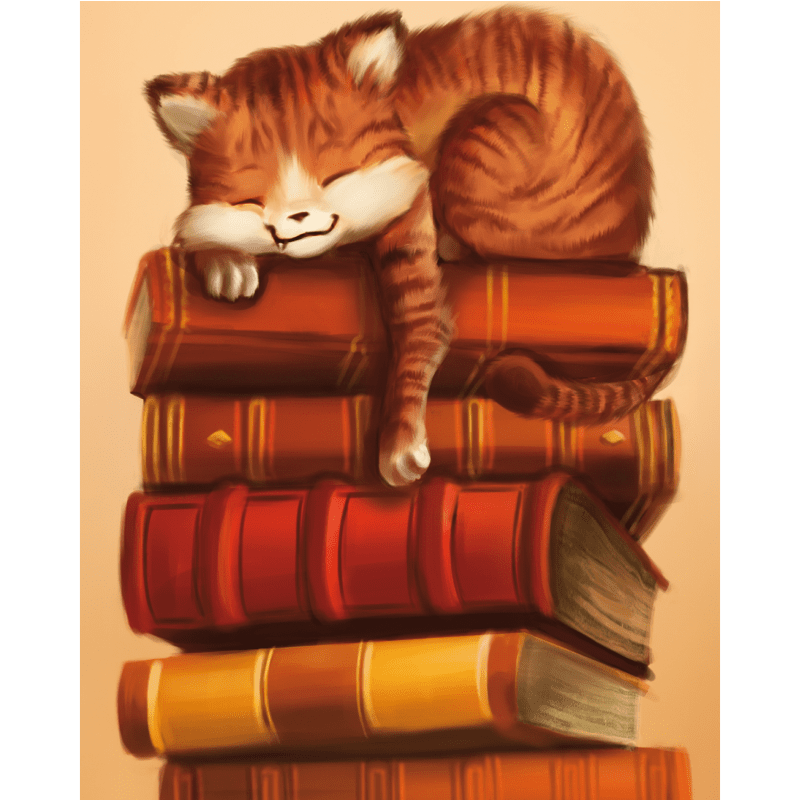 Malen nach Zahlen   Schlafende Katze   by Vink