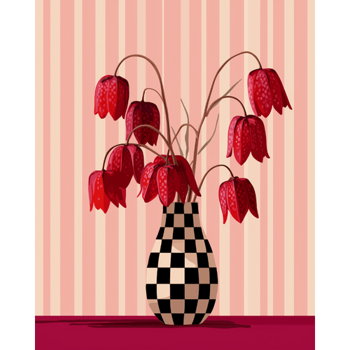 Malen nach Zahlen - Minimalistische Blumen