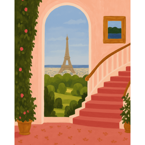 Malen nach Zahlen - Morgen in Montparnasse