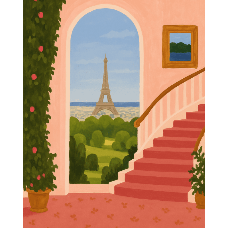 Malen nach Zahlen   Morgen in Montparnasse