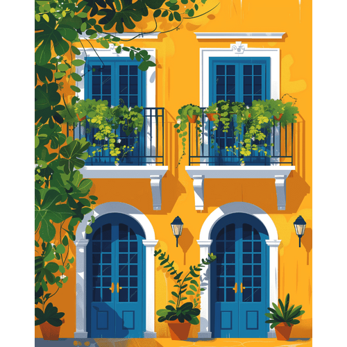 Malen nach Zahlen - Farben von Lissabon