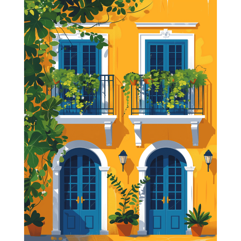 Malen nach Zahlen   Farben von Lissabon