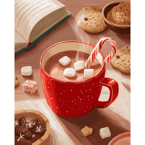 Malen nach Zahlen - Winterferien