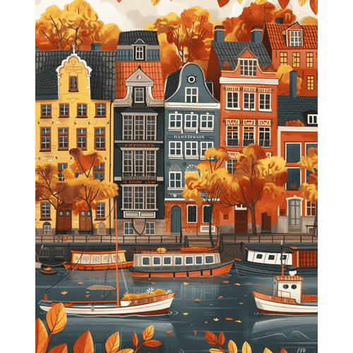 Malen nach Zahlen - Nordischer Herbst