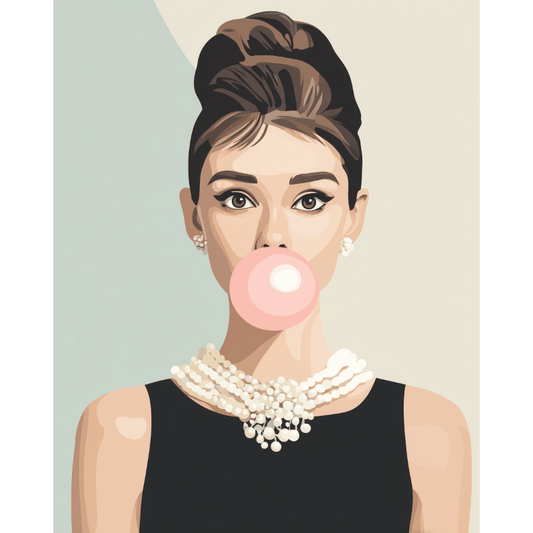Malen nach Zahlen - Bubblegum-Eleganz-Malen nach zahlen