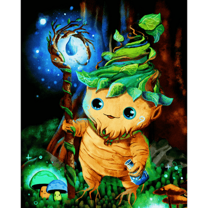 Malen nach Zahlen - Alraune-Druidin – by Tiny Tami-Malen nach zahlen