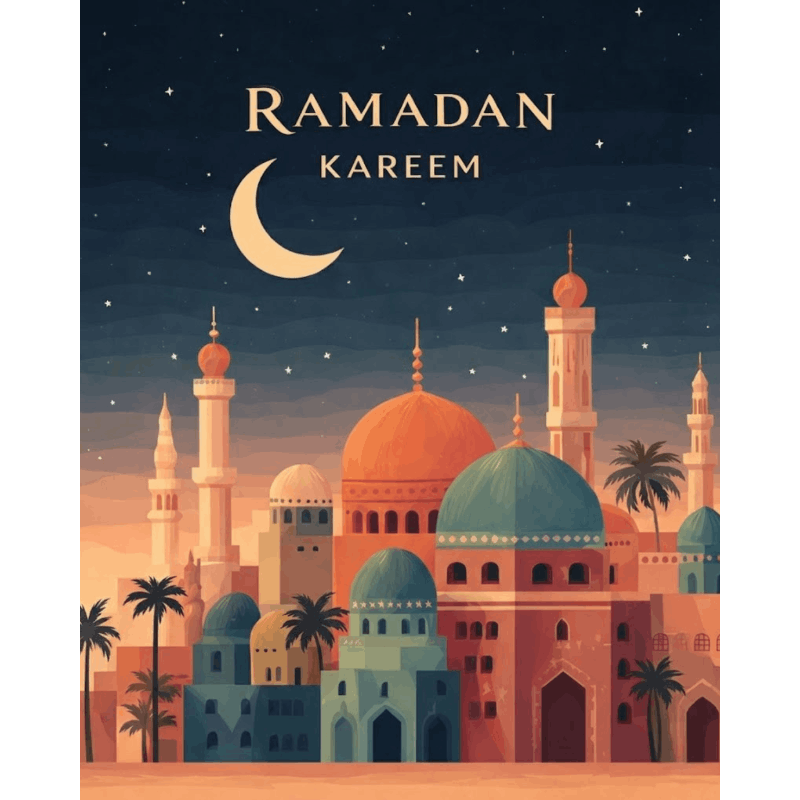 Malen nach Zahlen - Ramadan Kareem-Malen nach zahlen