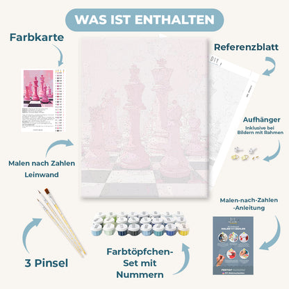 Malen nach Zahlen - Rosa Gambit