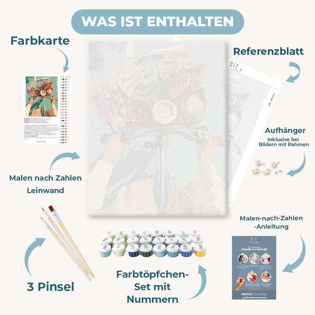 Malen nach Zahlen - Frühe Fahrt