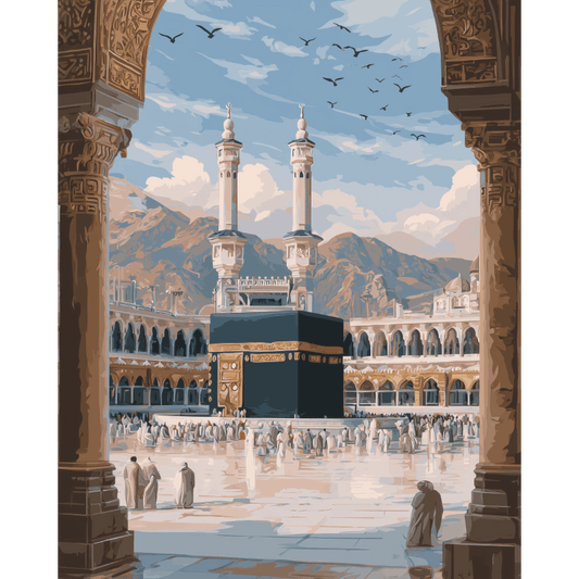 Malen nach Zahlen - Zur Kaaba-Malen nach zahlen