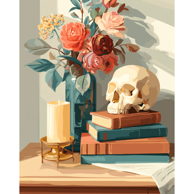 Malen nach Zahlen Moderne Vanitas Malen nach zahlen