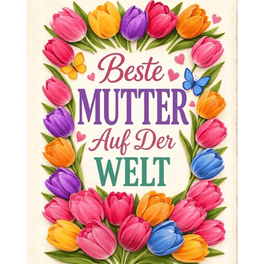 Malen nach Zahlen - Für die beste Mama - Malen nach Zahlen