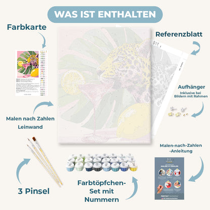 Malen nach Zahlen - Dschungel-Vibes