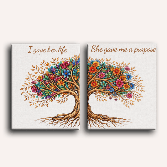 Muttertags-Bundle – Baum des Lebens - Malen nach Zahlen