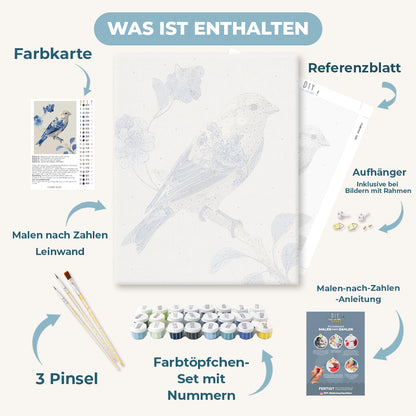 Malen nach Zahlen - Zarter Kanarienvogel