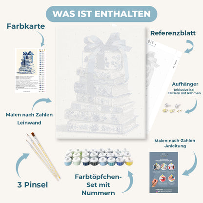 Malen nach Zahlen - Delfter blaue Bibliothek