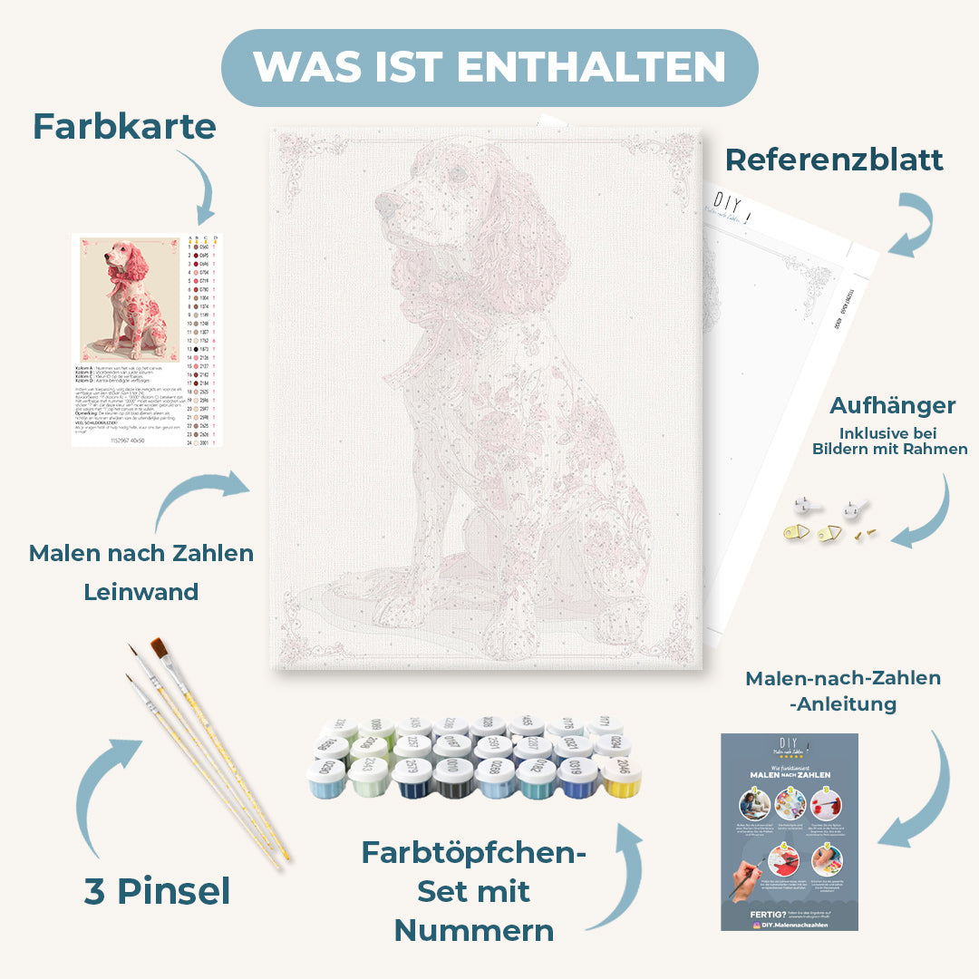Malen nach Zahlen Ein Edler Spaniel