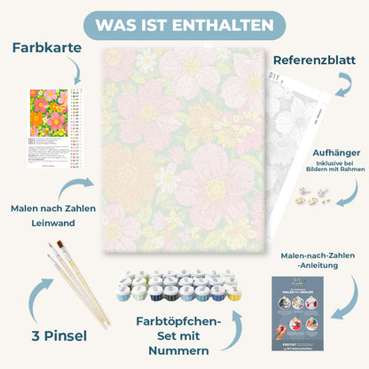 Malen nach Zahlen - Flower Power