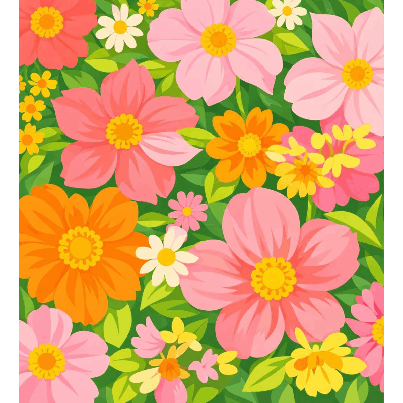 Malen nach Zahlen - Flower Power - Malen nach Zahlen
