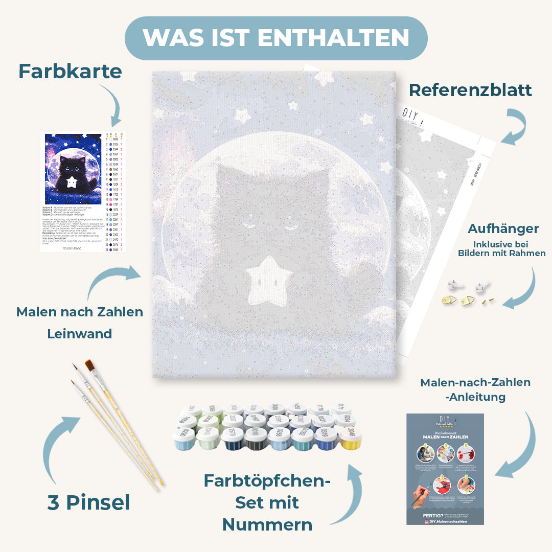 Malen nach Zahlen - Sternennacht – by Tiny Tami