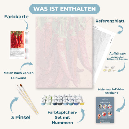 Malen nach Zahlen - Chilischote