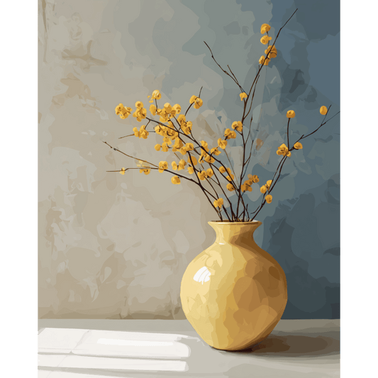 Malen nach Zahlen - Goldene Vase - Malen nach Zahlen