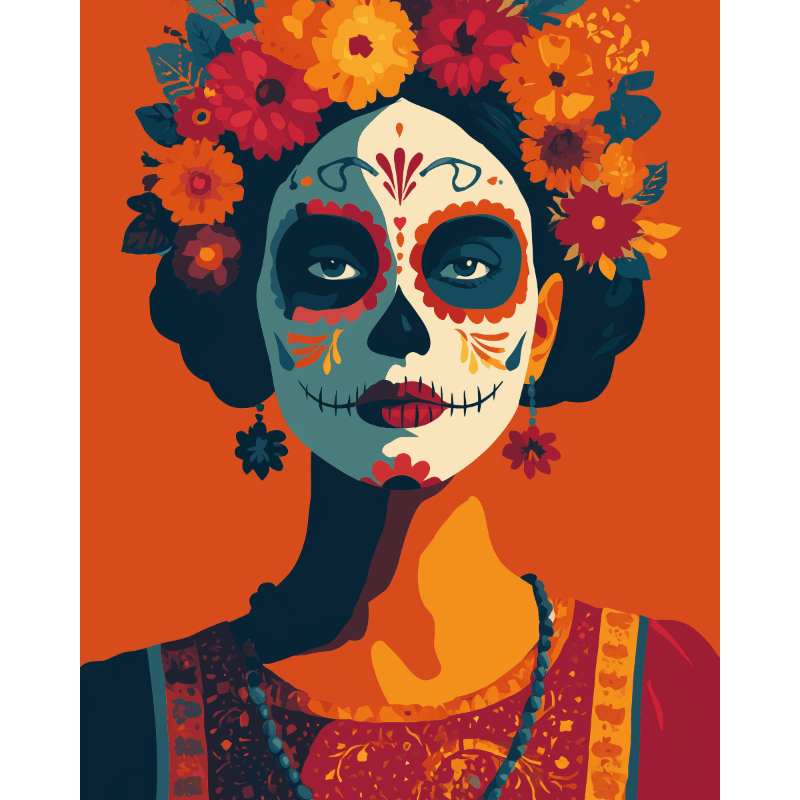 Malen nach Zahlen - Los Muertos - Malen nach Zahlen