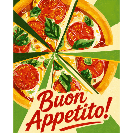 Malen nach Zahlen - Buon Appetito - Malen nach Zahlen
