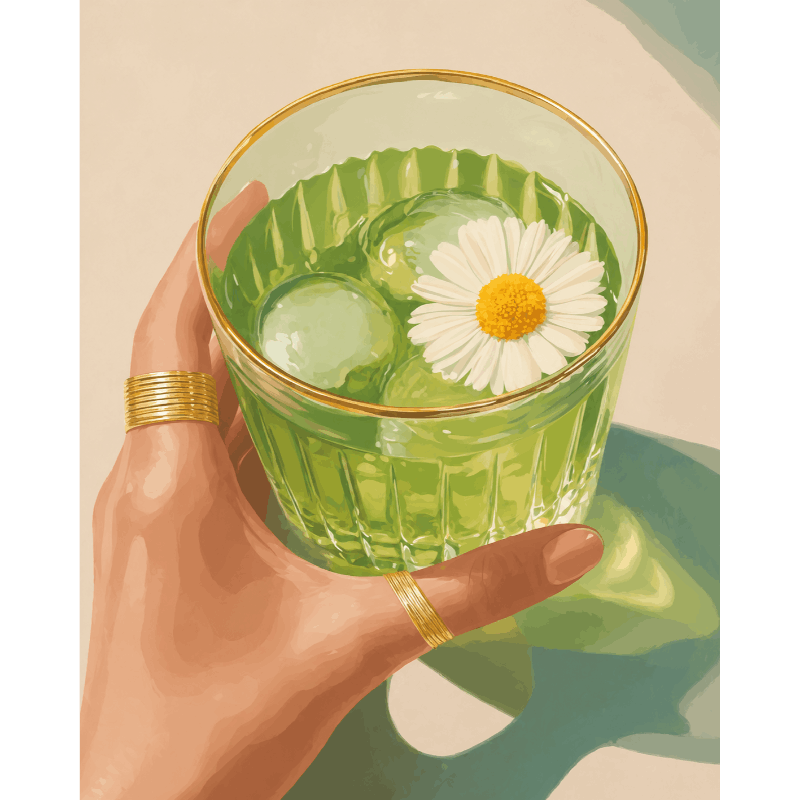 Malen nach Zahlen - Iced Matcha - Malen nach Zahlen