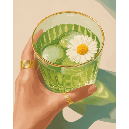 Malen nach Zahlen - Iced Matcha - Malen nach Zahlen