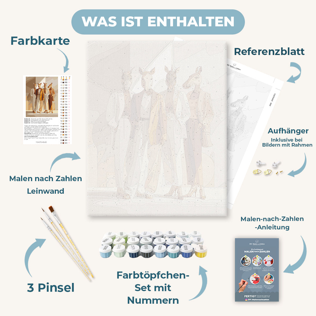 Malen nach Zahlen - Fashion Pack
