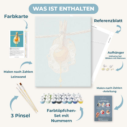 Malen nach Zahlen - Eigelb