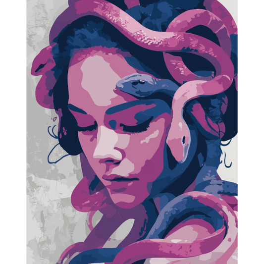 Malen nach Zahlen - Medusa - Malen nach Zahlen