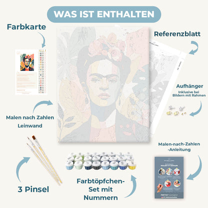 Malen nach Zahlen - Blühende Ikone