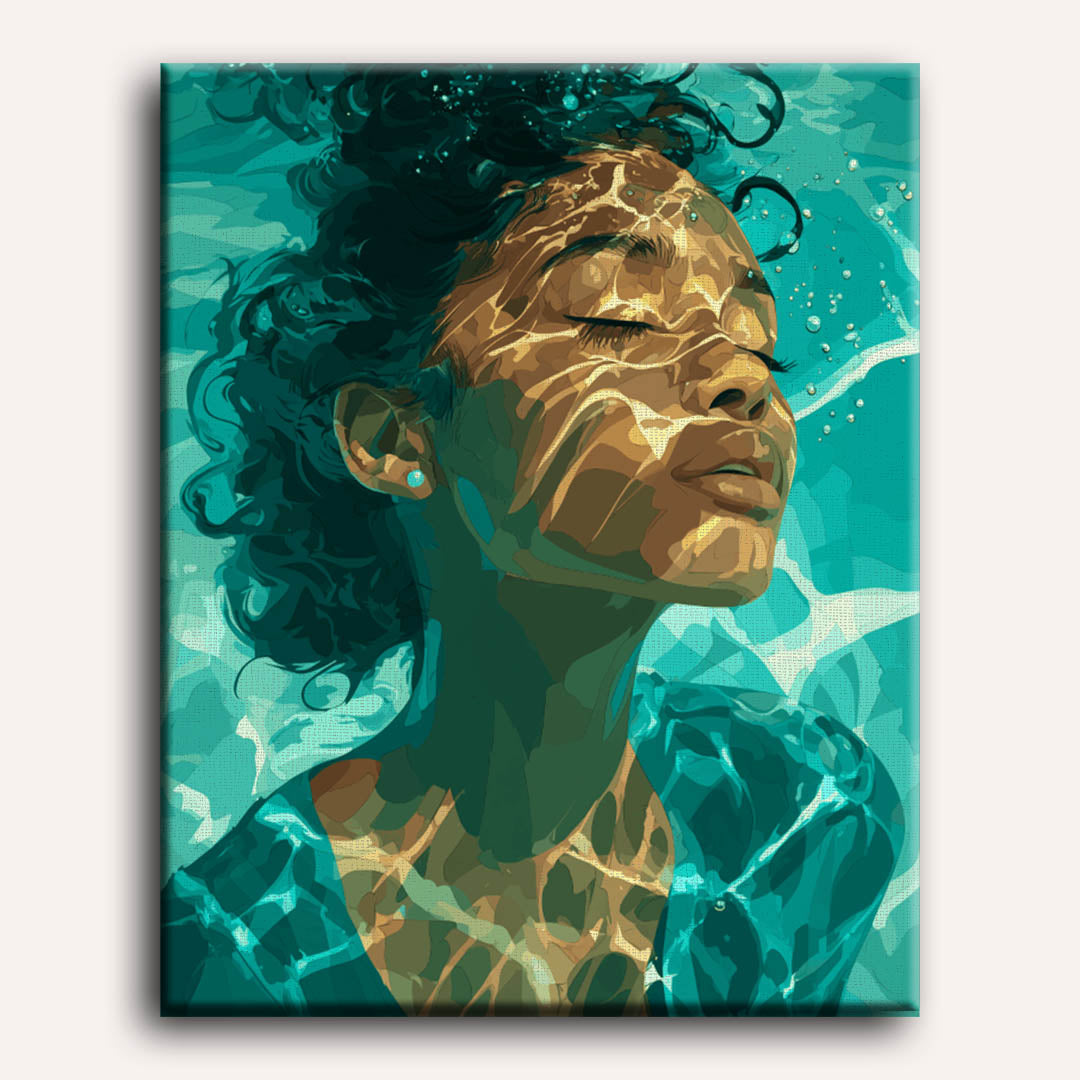 Malen nach Zahlen - Aqua Glow
