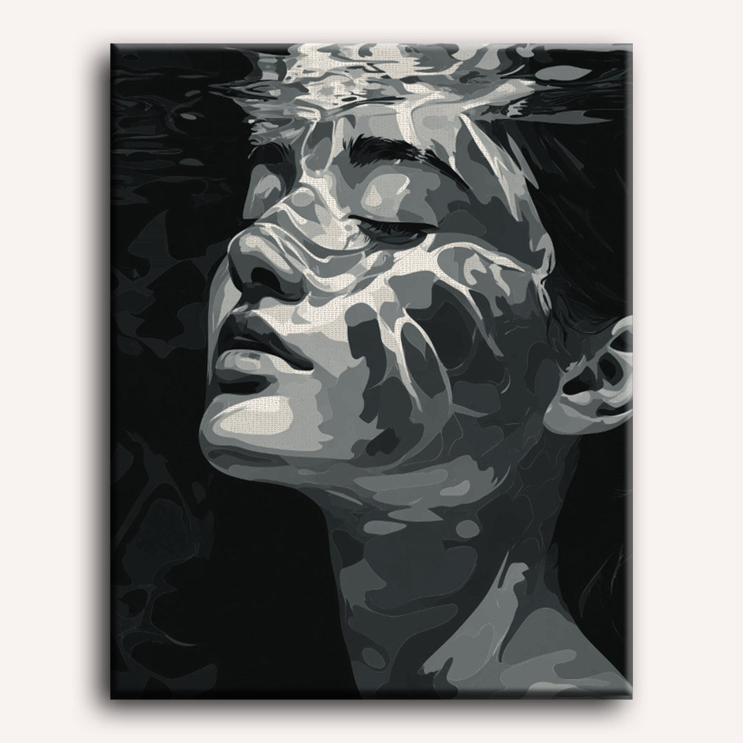 Malen nach Zahlen - Floating in Noir