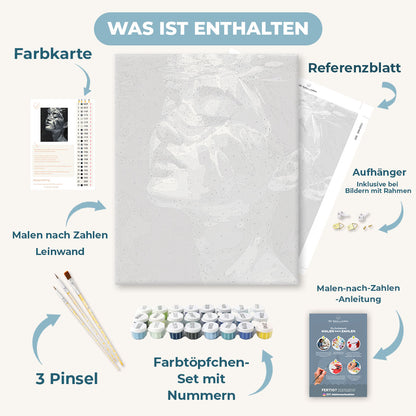 Malen nach Zahlen - Floating in Noir