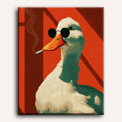 Malen nach Zahlen - Rauchende Gans