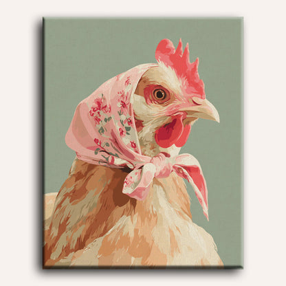 Malen nach Zahlen - Coquette Huhn