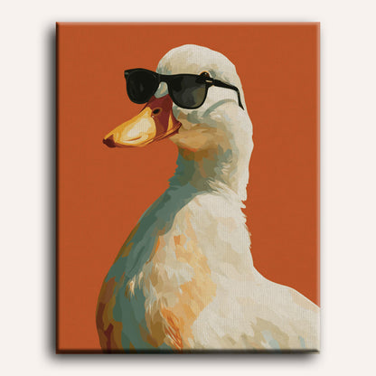 Malen nach Zahlen - Coole Gans