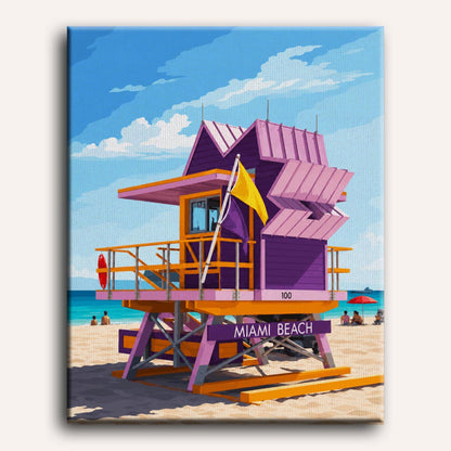 Malen nach Zahlen - Miami Beach
