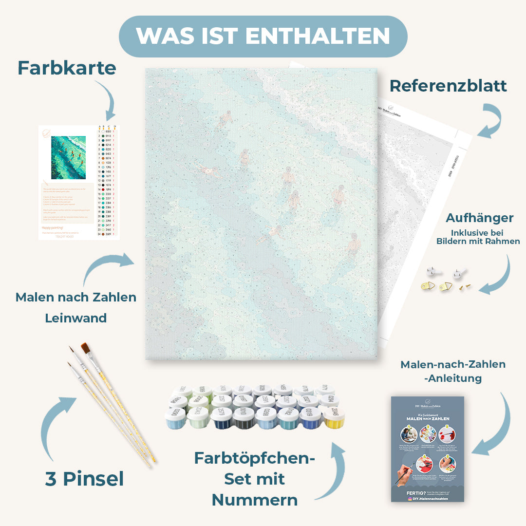 Malen nach Zahlen - Klares Wasser