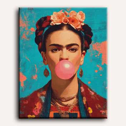 Malen nach Zahlen - Bubblegum Frida