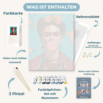 Malen nach Zahlen - Bubblegum Frida