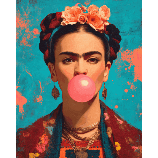 Malen nach Zahlen - Bubblegum Frida - Malen nach Zahlen
