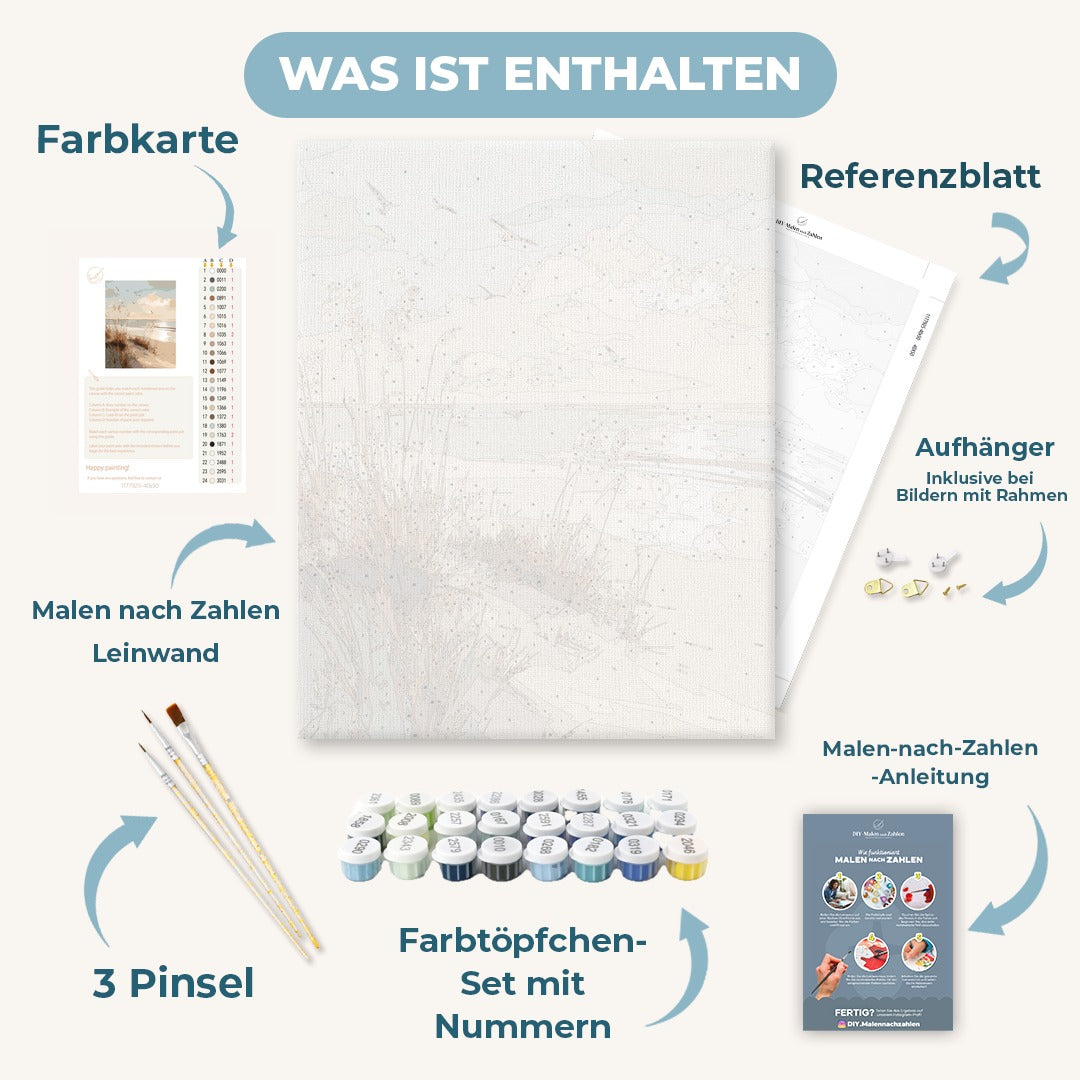 Malen nach Zahlen - Goldene Dünen