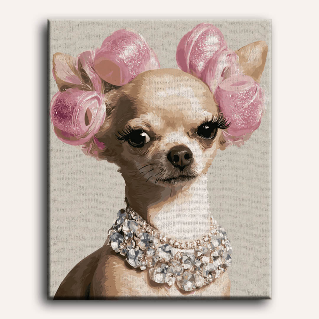 Malen nach Zahlen - Chihuahua Diva